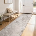 thumbnail image 1 of UERMEI 3x8 Washable Runner Rugs for Hallway, Modern Abstract Non Slip Indoor Rug for Entryway Doormats Bedroom Kitchen, Vacuum-Friendly Home Decor Carpet, Beige Brown, 1 of 7