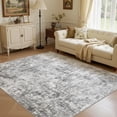 thumbnail image 1 of UERMEI 5'x7' Area Rugs for Living Room, Washable Non-slip Soft Indoor Modern Abstract Throw Rug for Bedroom Dining Room Office Home Decor Carpet, Gray, 1 of 10