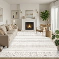 thumbnail image 1 of UERMEI 5'x7' Area Rugs for Living Room, Washable Rugs Boho Moroccan Area Rug Soft Neutral Geometric Bohemian Carpet Distressed Indoor Rug for Bedroom Dining Room Office Foldable Nonslip Rug, Brown, 1 of 14