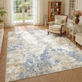 thumbnail image 1 of UERMEI 5'x7' Area Rugs for Living Room, Washable Non-slip Soft Indoor Modern Abstract Throw Rug for Bedroom Dining Room Office Home Decor Carpet, Blue & Brown, 1 of 9