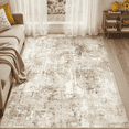 thumbnail image 1 of UERMEI 5'x7' Washable Area Rugs for Living Room, Washable Non Slip Indoor Rug for Bedroom Home Decor Carpets, Modern Abstract Printed Carpet, Grey Gold, 1 of 10
