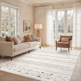 thumbnail image 1 of UERMEI 5'x8' Area Rugs for Living Room, Washable Rugs Boho Moroccan Area Rug Soft Neutral Geometric Bohemian Carpet Distressed Indoor Rug for Bedroom Dining Room Office Foldable Nonslip Rug, Brown, 1 of 8