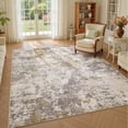 thumbnail image 1 of UERMEI 6'x9' Area Rugs for Living Room, Washable Non-slip Soft Indoor Modern Abstract Rug for Bedroom Dining Room Office Home Decor Carpet, Brown, 1 of 10