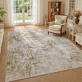 thumbnail image 1 of UERMEI 6'x9' Area Rugs for Living Room, Washable Non-slip Soft Indoor Modern Abstract Rug for Bedroom Dining Room Office Home Decor Carpet, Gold Brown, 1 of 9