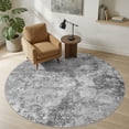 thumbnail image 1 of UERMEI 6ft Round Area Rug for Living Room, Washable Non-slip Soft Indoor Modern Abstract 6'x6' Round Rug for Bedroom Office Home Decor Carpet, Dark Gray, 1 of 8