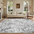 thumbnail image 1 of UERMEI 8'x10' Large Area Rugs for Living Room, Washable Non-slip Soft Indoor Modern Abstract Rug for Bedroom Dining Room Office Home Decor Carpet, Gray, 1 of 11