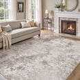 thumbnail image 1 of UERMEI 8x10 Washable Area Rugs for Living Room, Modern Abstract Printed Rug, Vacuum-Friendly, Non Slip Indoor Rug for Bedroom Dining Room Home Decor Carpet, Light Brown, 1 of 8