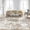 thumbnail image 1 of UERMEI 8'x10' Large Area Rugs for Living Room, Washable Non Slip Indoor Rug for Bedroom Home Decor Carpets, Modern Abstract Printed Carpet, Brown, 1 of 10