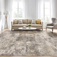 thumbnail image 1 of UERMEI 8'x10' Washable Area Rugs for Living Room, Modern Abstract Printed Carpet, Non Slip Indoor Rug for Bedroom Home Decor Carpets, Gold Brown, 1 of 11