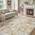 thumbnail image 1 of UERMEI 8x10 Washable Area Rugs for Living Room, Modern Abstract Printed Rug, Vacuum-Friendly, Non Slip Indoor Rug for Bedroom Dining Room Home Decor Carpet, Gold/Brown, 1 of 7
