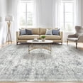 thumbnail image 1 of UERMEI 8'x10' Washable Area Rugs for Living Room, Modern Abstract Printed Carpet, Non Slip Indoor Rug for Bedroom Home Decor Carpets, Vintage Gray, 1 of 9
