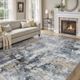thumbnail image 1 of UERMEI 8x10 Washable Area Rugs for Living Room, Modern Abstract Printed Rug, Vacuum-Friendly, Non Slip Indoor Rug for Bedroom Dining Room Home Decor Carpet, Ice Blue, 1 of 10