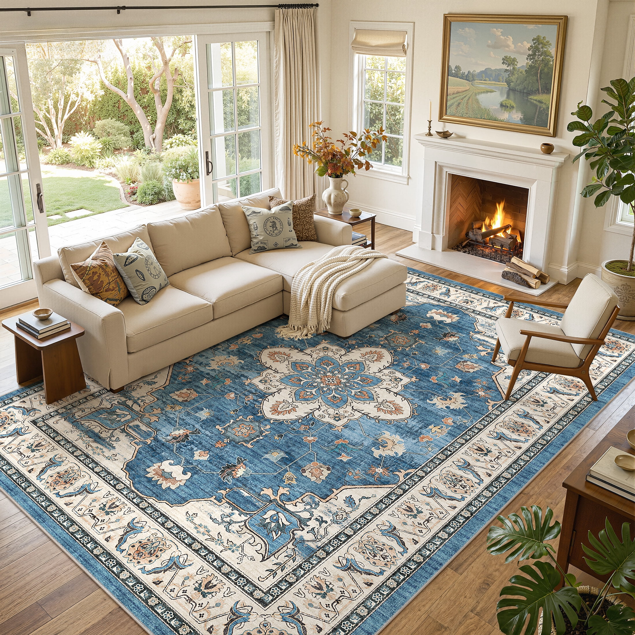 Every Room Rugs UERMEI 9'x12' Area Rugs for Living Room, Vintage Large Area Rugs for ...