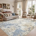 thumbnail image 1 of UERMEI 9'x12' Large Area Rugs for Living Room, Washable Non-slip Soft Indoor Modern Abstract Rug for Bedroom Dining Room Office Home Decor Carpet, Blue & Brown, 1 of 11