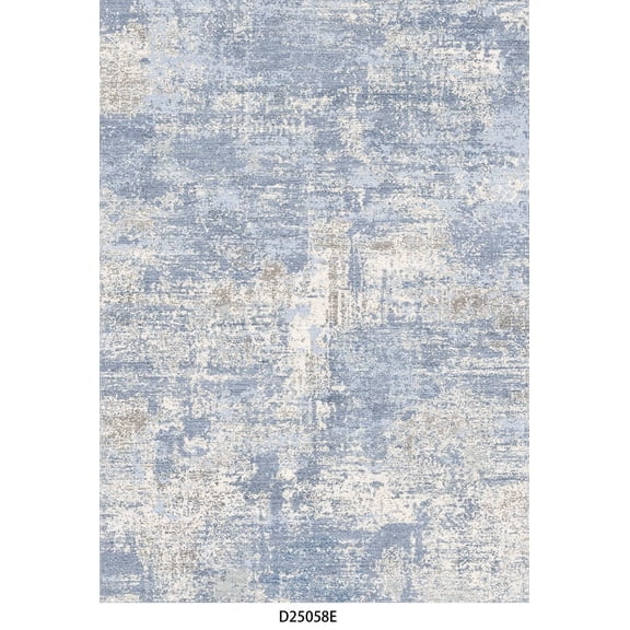UERMEI 9'x12' Washable Area Rugs for Living Room, Modern Abstract Printed Carpet, Non Slip Indoor Rug for Bedroom Home Decor Carpets, Speckles Light Blue