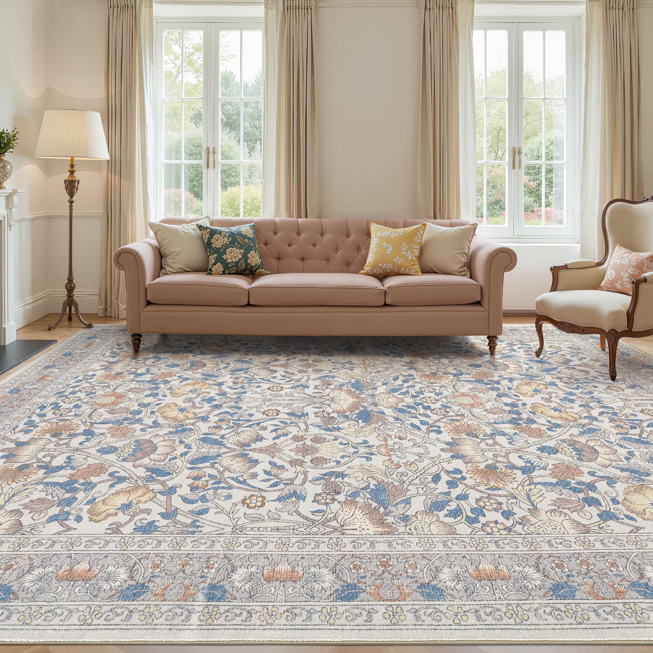 UERMEI 9x12 Large Area Rugs for Living Room, Indoor Washable Rug ...