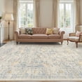 thumbnail image 1 of UERMEI 9x12 Large Area Rugs for Living Room, Indoor Washable Rug, Floral Area Rugs for Bedroom Home Office Decor Dining Room Carpets, Non Slip Low Pile - Blue/Beige/Yellow(Distressed), 1 of 14