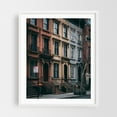 thumbnail image 1 of UES Brownstones - Manhattan New York Photography White Framed Wall Art Print 30 x 40 inches, 1 of 3