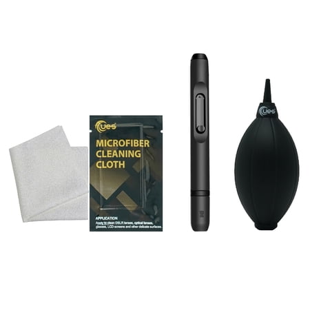 UES Camera Lens Cleaning Value Comb: Lens Cleaning Pen, Dust Air Blower and Lens Cleaning Microfiber Cloth