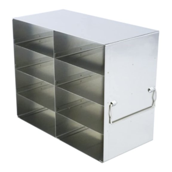 UF-242 Standard Freezer Rack for 2" Boxes, Stainless Steel, 2 x 4 Cap