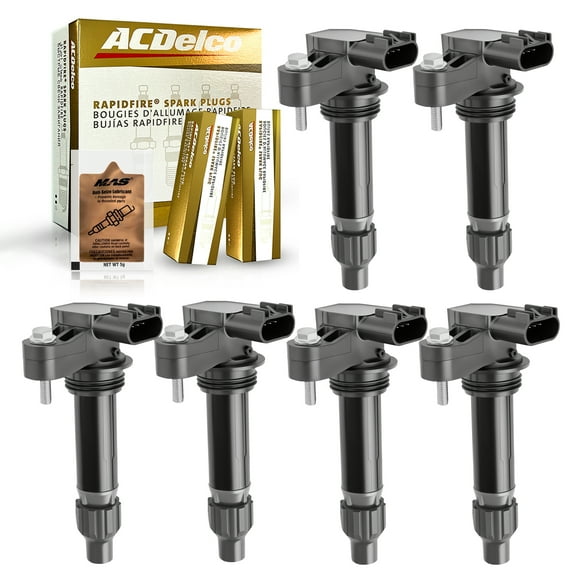 UF569 Ignition Coils & ACDelco Spark Plugs & Free MAS 5g Anti-Seize Lubrica for Buick Chevrolet Saturn 3.6L