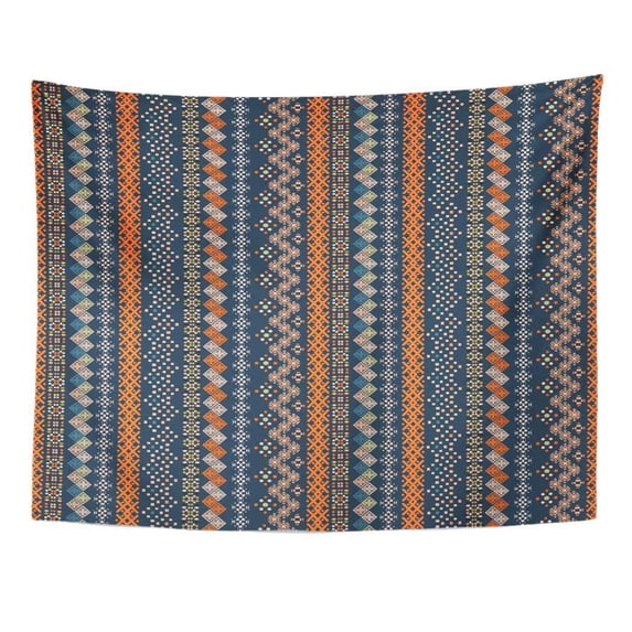 UFAEZU Abstract Ethnic Boho Tribal Vintage Bohemian Border Carpet Color Cross Wall Art Hanging Tapestry Home Decor for Living Room Bedroom Dorm 60x80 inch