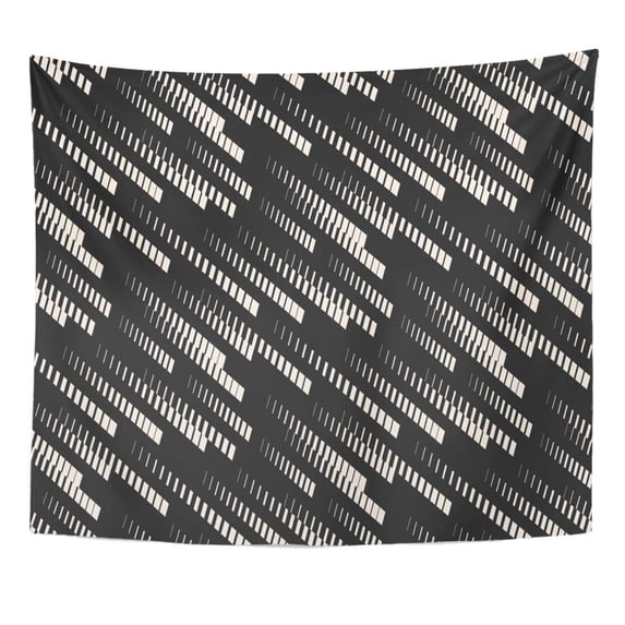 UFAEZU Abstract Geometric with Diagonal Fading Lines Tracks Halftone Stripes Extreme Sport Urban Minimal Black Wall Art Hanging Tapestry Home Decor for Living Room Bedroom Dorm 60x80 inch