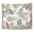 thumbnail image 1 of UFAEZU Artistic Winter Cones and Needles Pine Cedar Fir Tee Hand Drawing Pinecones Sketch Wall Art Hanging Tapestry Home Decor for Living Room Bedroom Dorm 51x60 inch, 1 of 2