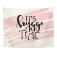 thumbnail image 1 of UFAEZU Autumn Hygge Conceptual Phrase Home and Family Hand Lettered Calligraphic Inspirational Black Wall Art Hanging Tapestry Home Decor for Living Room Bedroom Dorm 51x60 inch, 1 of 1