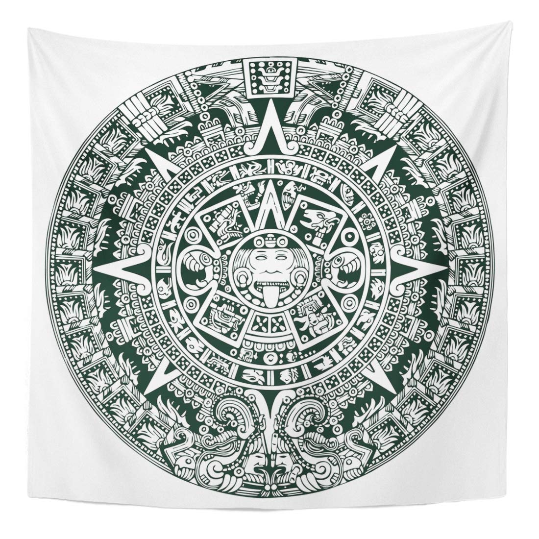 UFAEZU Aztec Mayan Symbols Calendar Maya Tribal Ancient Apocalypse 