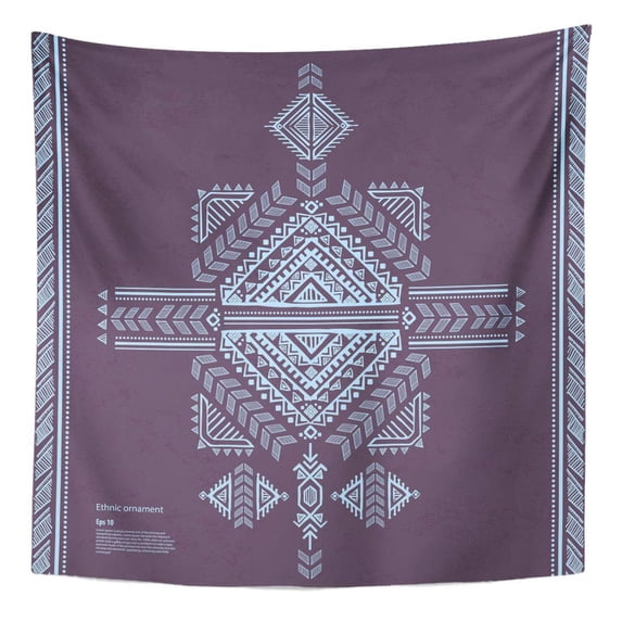UFAEZU Aztec Tribal Vintage Ethnic for Your Doodle Pattern Abstract Wall Art Hanging Tapestry Home Decor for Living Room Bedroom Dorm 60x80 inch
