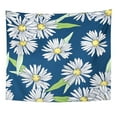 thumbnail image 1 of UFAEZU Beauty Blue Daisy Wildflowers White Beautiful Bouquet Chamomile Cornflower Wall Art Hanging Tapestry Home Decor for Living Room Bedroom Dorm 60x80 inch, 1 of 1