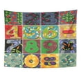 thumbnail image 1 of UFAEZU Bit Patchwork Backgroud Craft Creation Creative Detail Dolphin Wall Art Hanging Tapestry Home Decor for Living Room Bedroom Dorm 60x80 inch, 1 of 1