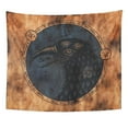 thumbnail image 1 of UFAEZU Black Aged Mystical Three Eyed Raven Secret Writing Wall Art Hanging Tapestry Home Decor for Living Room Bedroom Dorm 60x80 inch, 1 of 1
