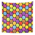 thumbnail image 1 of UFAEZU Blue Button Candy Pattern Sugar Coated on Brown Carnival Wall Art Hanging Tapestry Home Decor for Living Room Bedroom Dorm 60x80 inch, 1 of 2