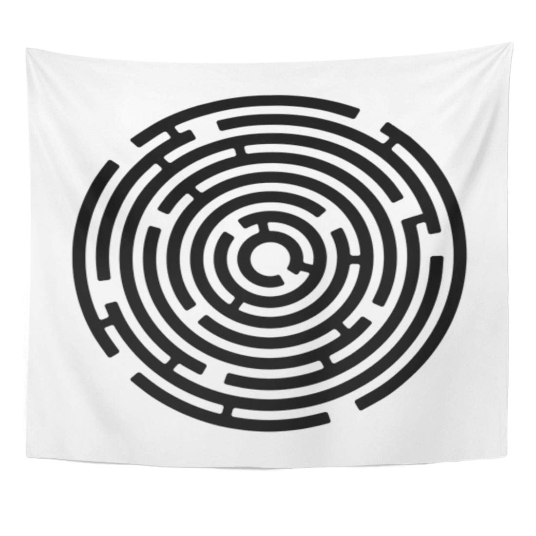 UFAEZU Circle Labyrinth Round Maze White Circular Puzzle Abstract ...