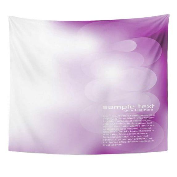 UFAEZU Clean White Abstract Blurry Purple Graphic Cool Color Wall Art Hanging Tapestry Home Decor for Living Room Bedroom Dorm 60x80 inch