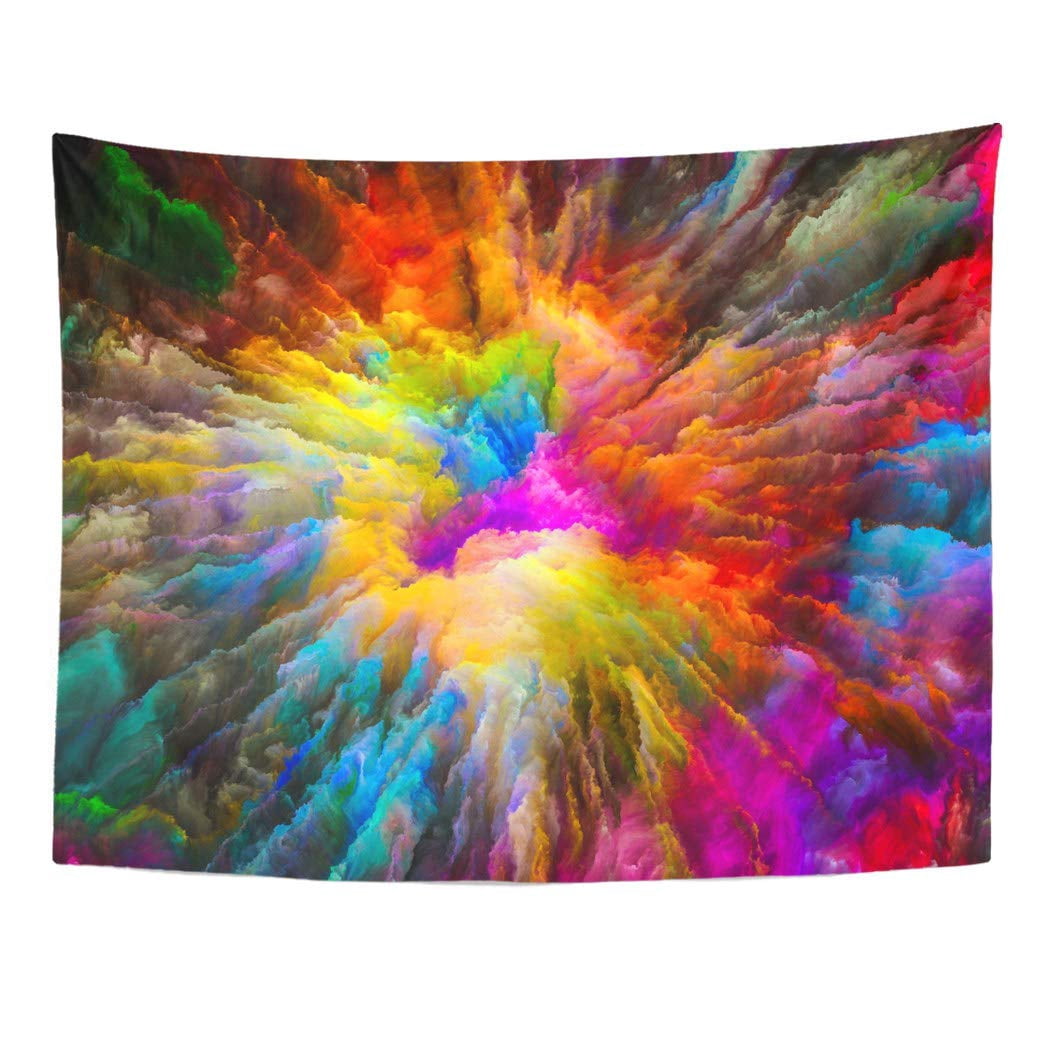 Explosion Decor UFAEZU Color Explosion Series Arrangement Vibrant Paint and Rich ...