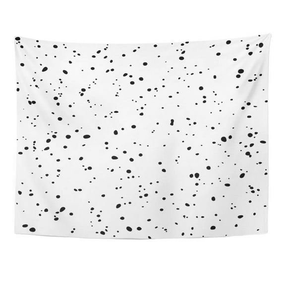 UFAEZU Freckle Abstract Black and White Dotted Speckle Pattern Random Noise Wall Art Hanging Tapestry Home Decor for Living Room Bedroom Dorm 60x80 inch