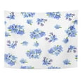 thumbnail image 1 of UFAEZU Gentle Watercolor Forget Me Not Beautiful Pattern Summer Cute Sky Blue Little Flowers Raster Wall Art Hanging Tapestry Home Decor for Living Room Bedroom Dorm 60x80 inch, 1 of 1