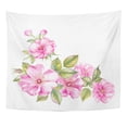 thumbnail image 1 of UFAEZU Green Bunch Bouquet Spring Flowers Awesome Blooming Sakura Garland Over White Pink April Wall Art Hanging Tapestry Home Decor for Living Room Bedroom Dorm 60x80 inch, 1 of 1