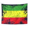 thumbnail image 1 of UFAEZU Green Yellow Red Rasta Flag Rastafarianism Colorful for Work in Reggae Rastaman Wall Art Hanging Tapestry Home Decor for Living Room Bedroom Dorm 51x60 inch, 1 of 2