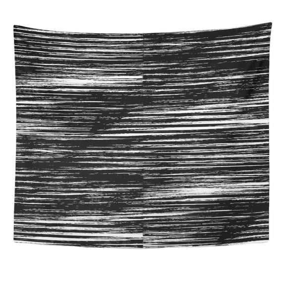 UFAEZU Grunge Black and White Abstract Line Curve Effect Elegant Endless Wall Art Hanging Tapestry Home Decor for Living Room Bedroom Dorm 60x80 inch