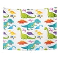 thumbnail image 1 of UFAEZU with Many Dinosaurs Artistic Brachiosaurus Carnivorour Carnivorous Character Wall Art Hanging Tapestry Home Decor for Living Room Bedroom Dorm 60x80 inch, 1 of 2