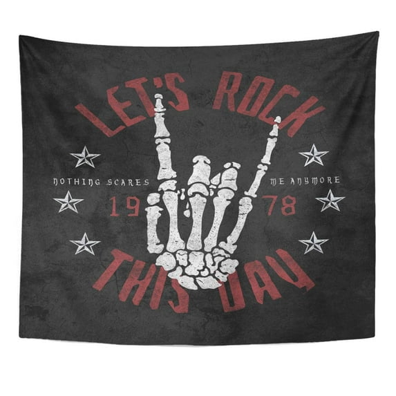 UFAEZU Punk Rock Graphic for Slogan Dark Number Phase Wall Art Hanging Tapestry Home Decor for Living Room Bedroom Dorm 60x80 inch