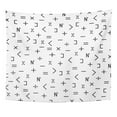 thumbnail image 1 of UFAEZU School Mathematical Symbols Pattern Math Simple Abstract Calculate Creative Wall Art Hanging Tapestry Home Decor for Living Room Bedroom Dorm 51x60 inch, 1 of 2