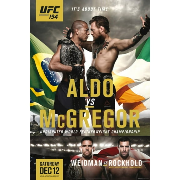 UFC - 194 - Aldo vs. McGregor Poster (24 x 36)