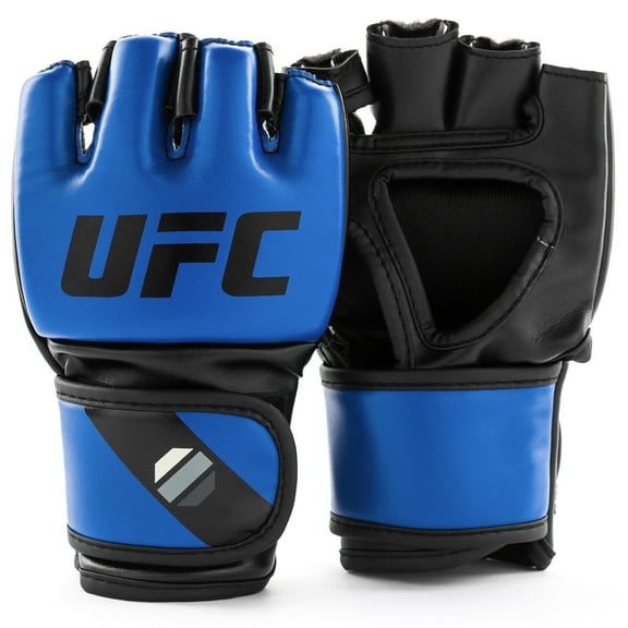 UFC Ground Game MMA Gloves - S/M, Blue - Grappling and Striking MMA Training Gear for Beginner to Intermediate Fighters