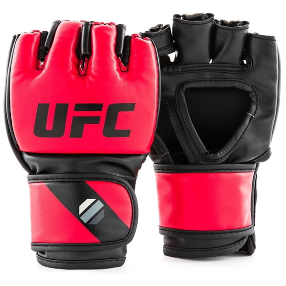 UFC Ground Game MMA Gloves - S/M, Red - Grappling and Striking MMA Training Gear for Beginner to Intermediate Fighters