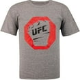 thumbnail image 1 of UFC Boys Distressed Fist Graphic T-Shirt, Grey, Big Kids (8-20), XL, 1 of 1